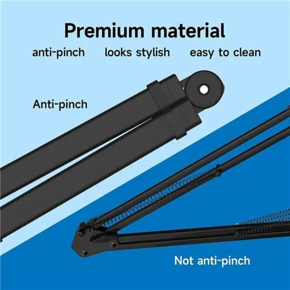 Mic Arm - Studio Boom Arm Mic Stand with Premium Anti-Pinch Covers